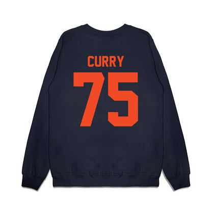 Virginia - NCAA Football : Houston Curry - Vintage Helmet Premium Crewneck Sweatshirt-1
