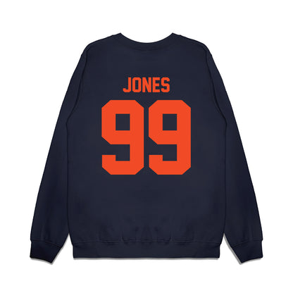 Virginia - NCAA Football : Daryl Jones - Vintage Helmet Premium Crewneck Sweatshirt-1