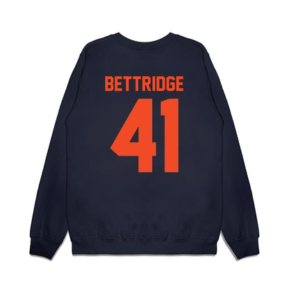 Virginia - NCAA Football : Will Bettridge - Vintage Helmet Premium Crewneck Sweatshirt-1