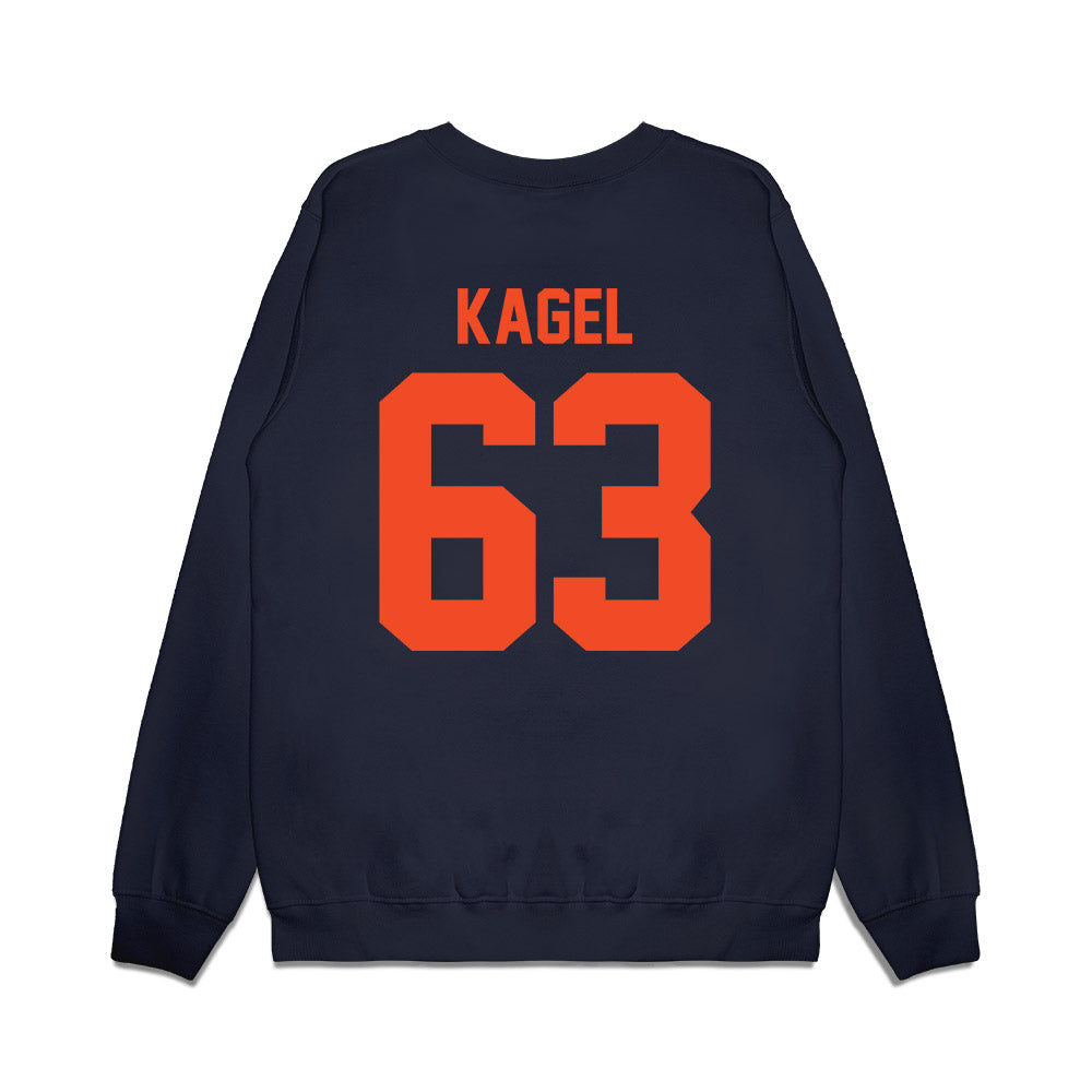 Virginia - NCAA Football : Joey Kagel - Vintage Helmet Premium Crewneck Sweatshirt-1