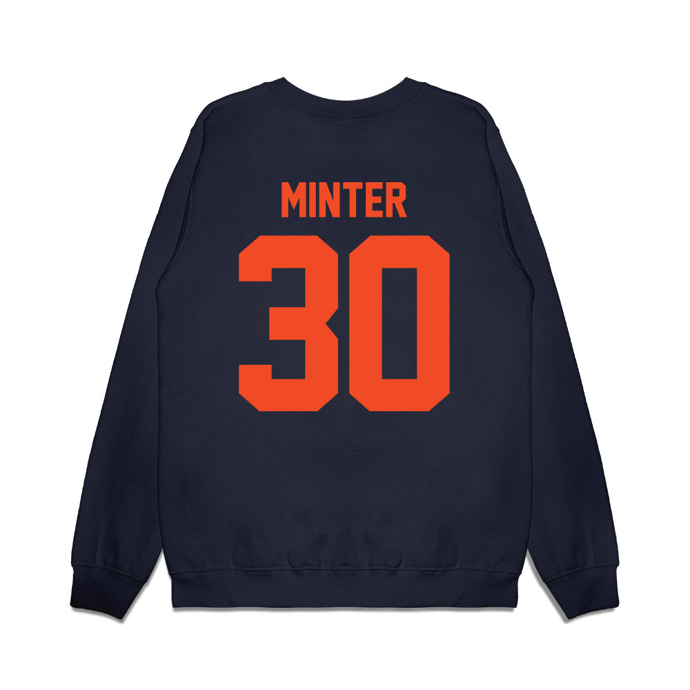 Virginia - NCAA Football : Ethan Minter - Vintage Helmet Premium Crewneck Sweatshirt-1