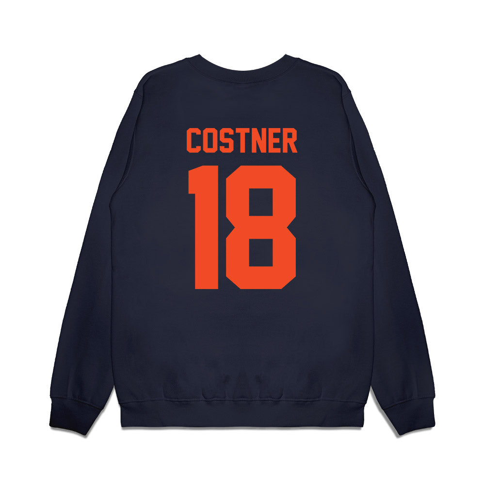 Virginia - NCAA Football : Corey Costner - Vintage Helmet Premium Crewneck Sweatshirt-1