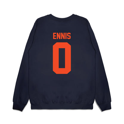 Virginia - NCAA Football : Sage Ennis - Vintage Helmet Premium Crewneck Sweatshirt-1