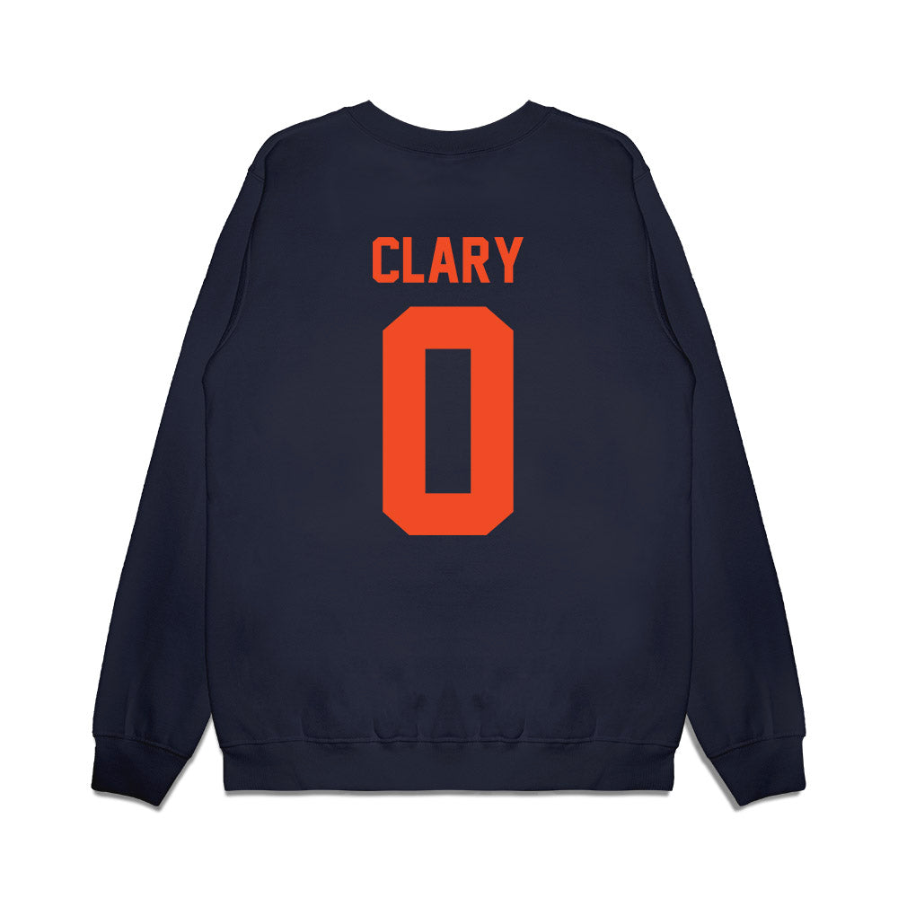 Virginia - NCAA Football : Antonio Clary - Vintage Helmet Premium Crewneck Sweatshirt-1