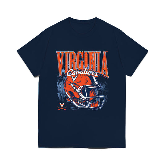 Virginia - NCAA Football : Xavier Brown - Vintage Helmet Comfort Colors T-Shirt-0