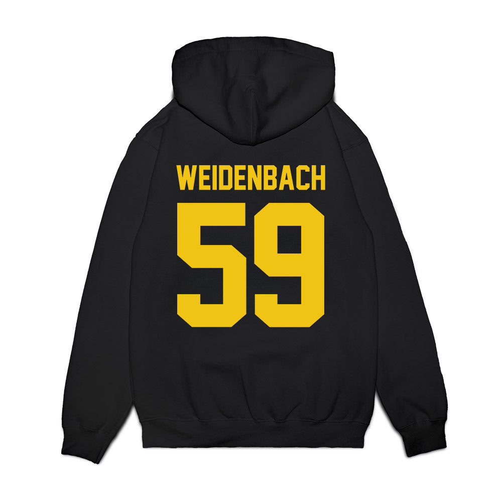Michigan - NCAA Football : John Weidenbach - Vintage Helmet Premium Hooded Sweatshirt-1