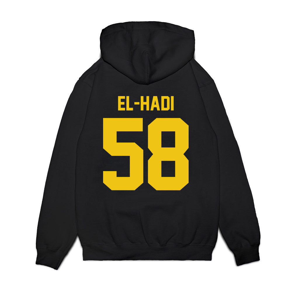 Michigan - NCAA Football : Giovanni El-Hadi - Vintage Helmet Premium Hooded Sweatshirt-1