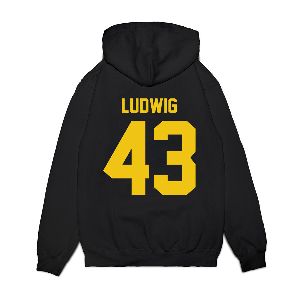 Michigan - NCAA Football : Zach Ludwig - Vintage Helmet Premium Hooded Sweatshirt-1