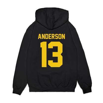 Michigan - NCAA Football : Caleb Anderson - Vintage Helmet Premium Hooded Sweatshirt-1