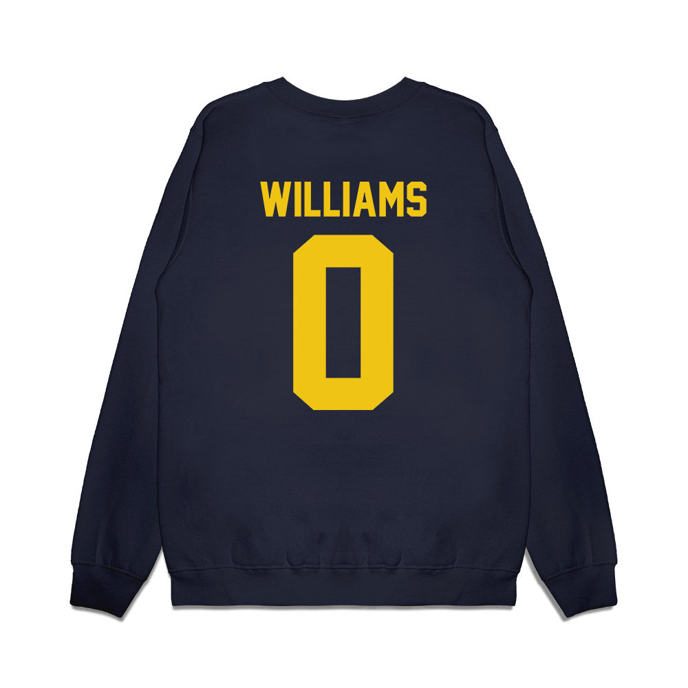 Michigan - NCAA Football : Tre Williams - Vintage Helmet Premium Crewneck Sweatshirt-1