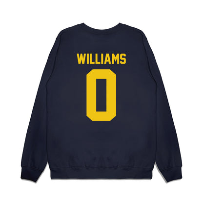 Michigan - NCAA Football : Tre Williams - Vintage Helmet Premium Crewneck Sweatshirt-1
