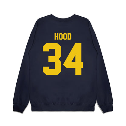 Michigan - NCAA Football : Jaydon Hood - Vintage Helmet Premium Crewneck Sweatshirt-1