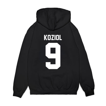Houston - NCAA Football : Tanner Koziol - Vintage Helmet Premium Hooded Sweatshirt-1