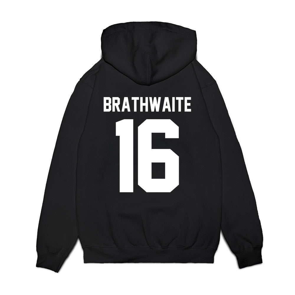 Houston - NCAA Football : Christian Brathwaite - Vintage Helmet Premium Hooded Sweatshirt-1