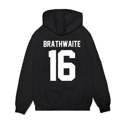 Houston - NCAA Football : Christian Brathwaite - Vintage Helmet Premium Hooded Sweatshirt-1