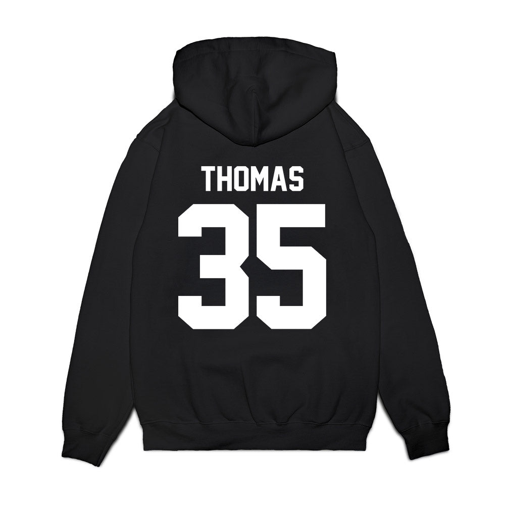 Houston - NCAA Football : Kaleb Thomas - Vintage Helmet Premium Hooded Sweatshirt-1