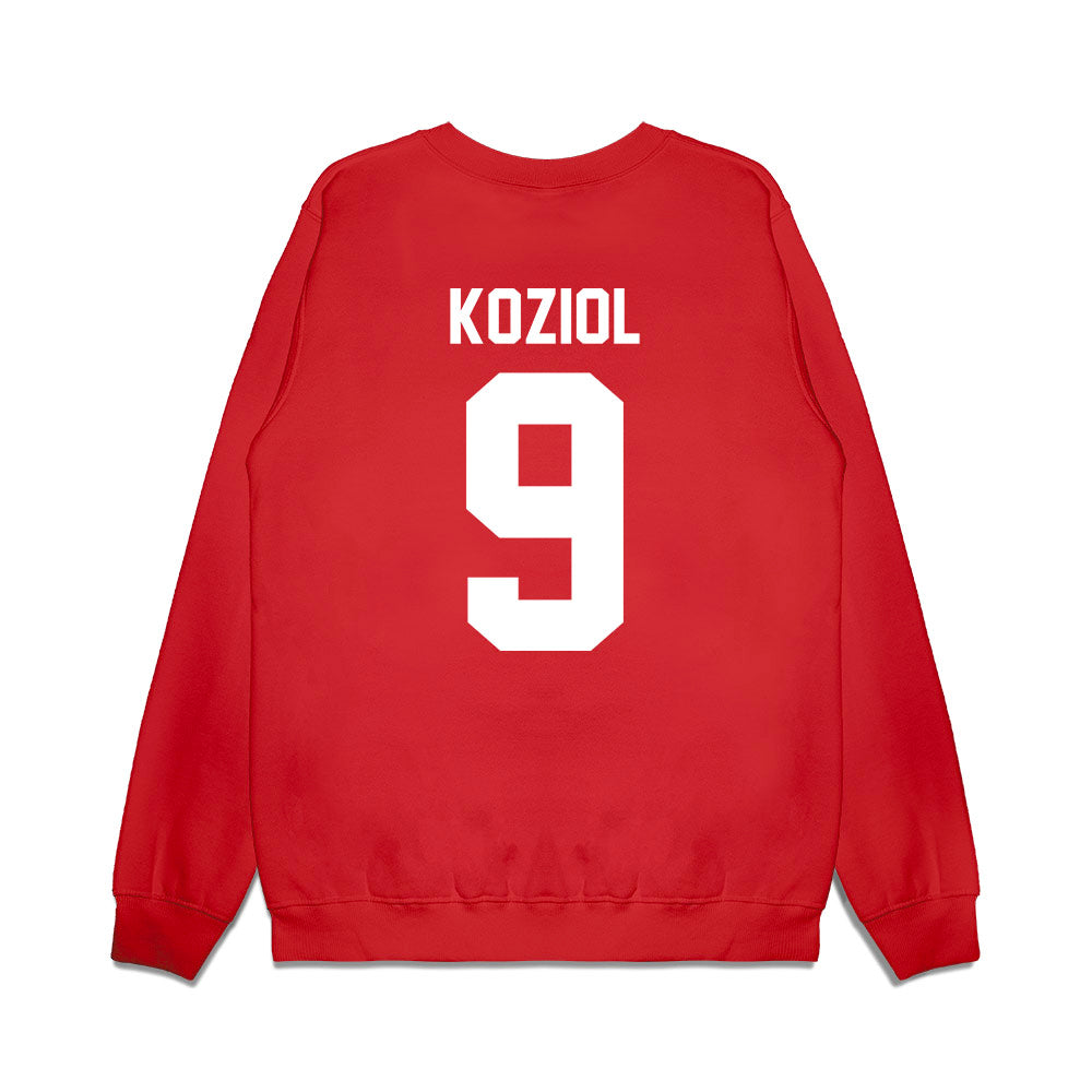 Houston - NCAA Football : Tanner Koziol - Vintage Helmet Premium Crewneck Sweatshirt-1