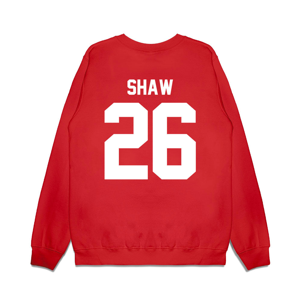 Houston - NCAA Football : Jamaal Shaw - Vintage Helmet Premium Crewneck Sweatshirt-1