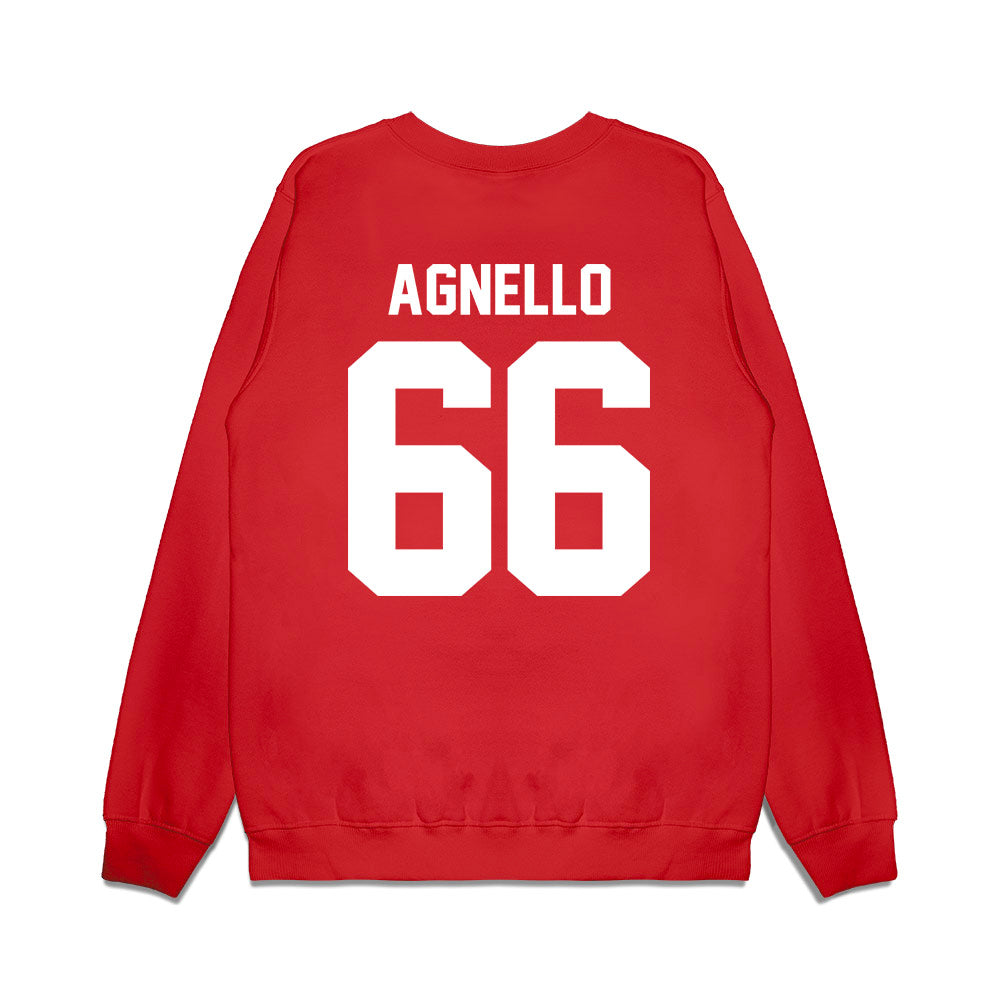 Houston - NCAA Football : McKenzie Agnello - Vintage Helmet Premium Crewneck Sweatshirt-1