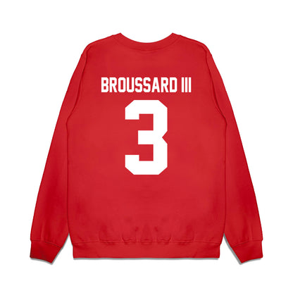 Houston - NCAA Football : Harvey Broussard III - Vintage Helmet Premium Crewneck Sweatshirt-1