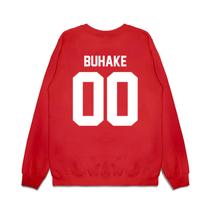 Houston - NCAA Football : Travis Buhake - Vintage Helmet Premium Crewneck Sweatshirt-1