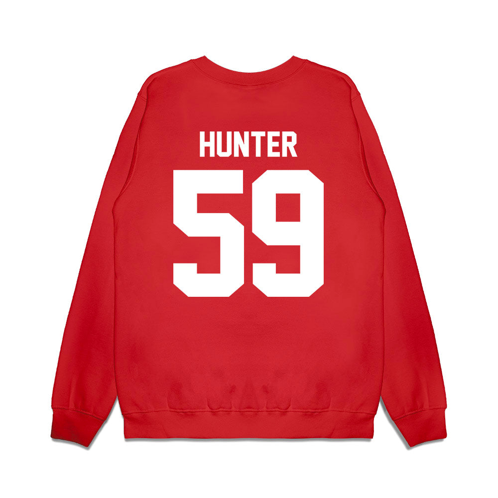 Houston - NCAA Football : Demetrius Hunter - Vintage Helmet Premium Crewneck Sweatshirt-1