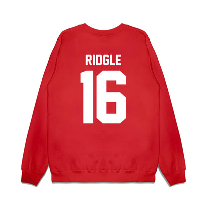 Houston - NCAA Football : Jayshon Ridgle - Vintage Helmet Premium Crewneck Sweatshirt-1