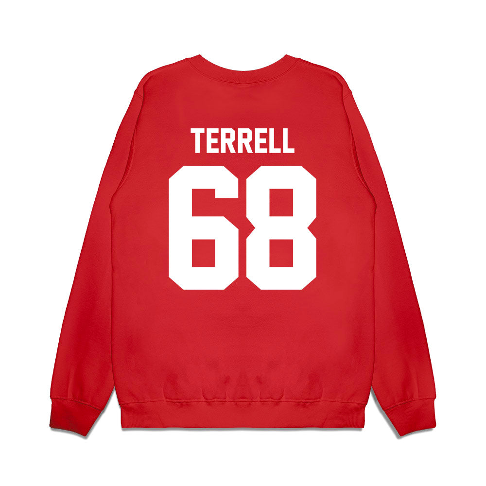 Houston - NCAA Football : Sean Terrell - Vintage Helmet Premium Crewneck Sweatshirt-1