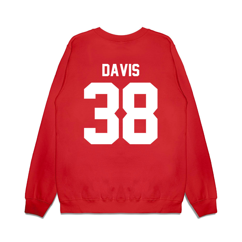 Houston - NCAA Football : Aaron Davis - Vintage Helmet Premium Crewneck Sweatshirt-1