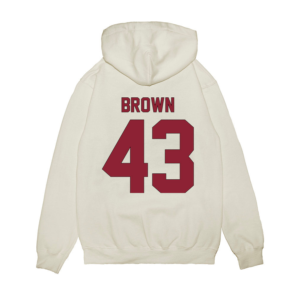 South Carolina - NCAA Football : Tony Brown - Vintage Helmet Premium Hooded Sweatshirt-1