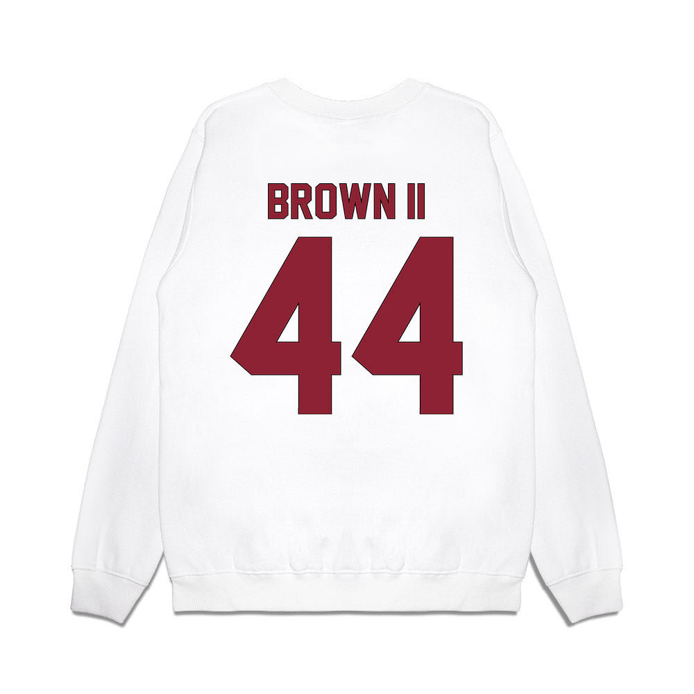 South Carolina - NCAA Football : Maurice Brown - Vintage Helmet Premium Crewneck Sweatshirt-1