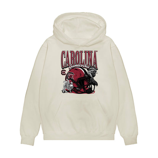 South Carolina - NCAA Football : Eriq Rice - Vintage Helmet Premium Hooded Sweatshirt-0