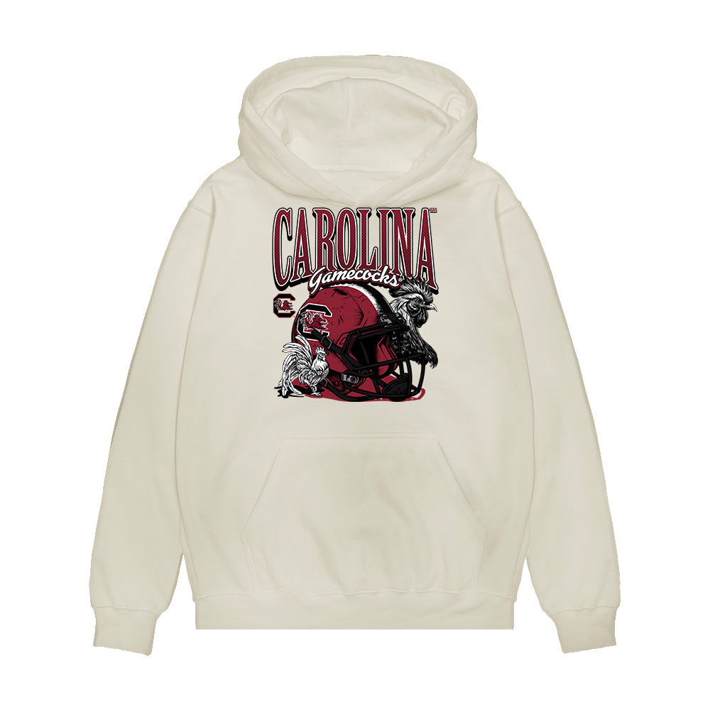 South Carolina - NCAA Football : Lukas Vozeh - Vintage Helmet Premium Hooded Sweatshirt-0
