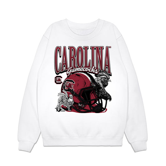 South Carolina - NCAA Football : Colin Bryant - Vintage Helmet Premium Crewneck Sweatshirt-0