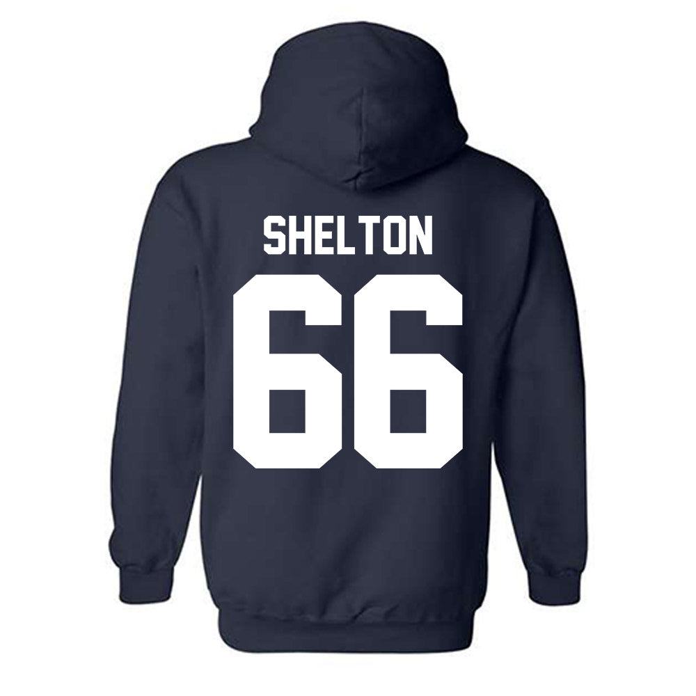 Penn State - NCAA Football : Drew Shelton - Vintage Shersey Hooded Sweatshirt-1