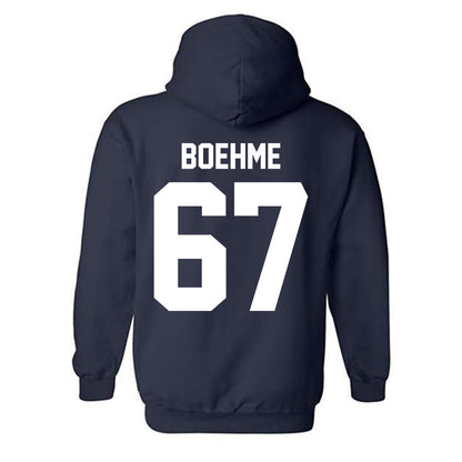 Penn State - NCAA Football : Henry Boehme - Vintage Shersey Hooded Sweatshirt-1