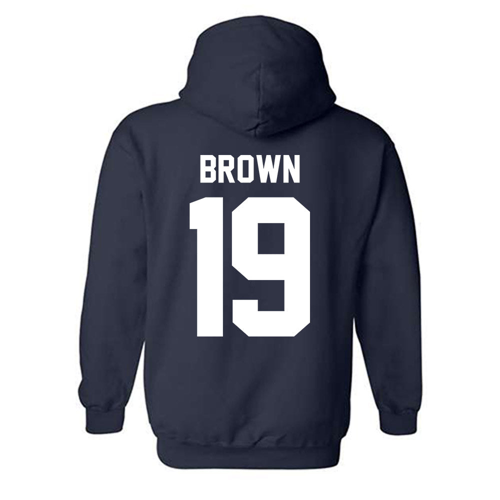 Penn State - NCAA Football : Josiah Brown - Vintage Shersey Hooded Sweatshirt-1