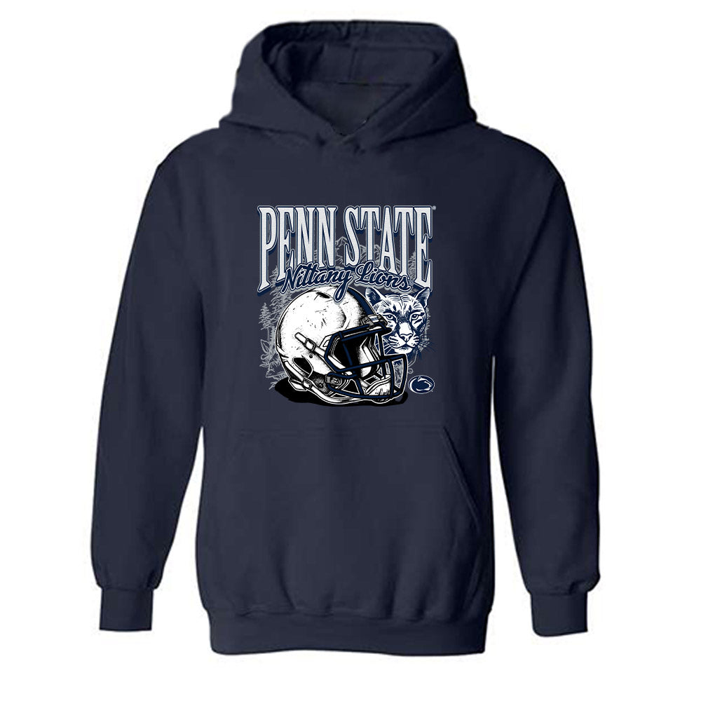 Penn State - NCAA Football : Cam Wallace - Vintage Shersey Hooded Sweatshirt-0