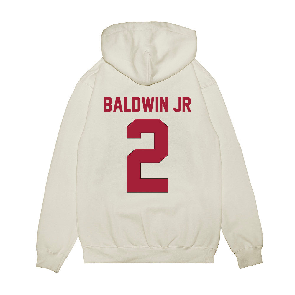 Indiana - NCAA Football : Byron Baldwin Jr - Vintage Helmet Premium Hooded Sweatshirt-1