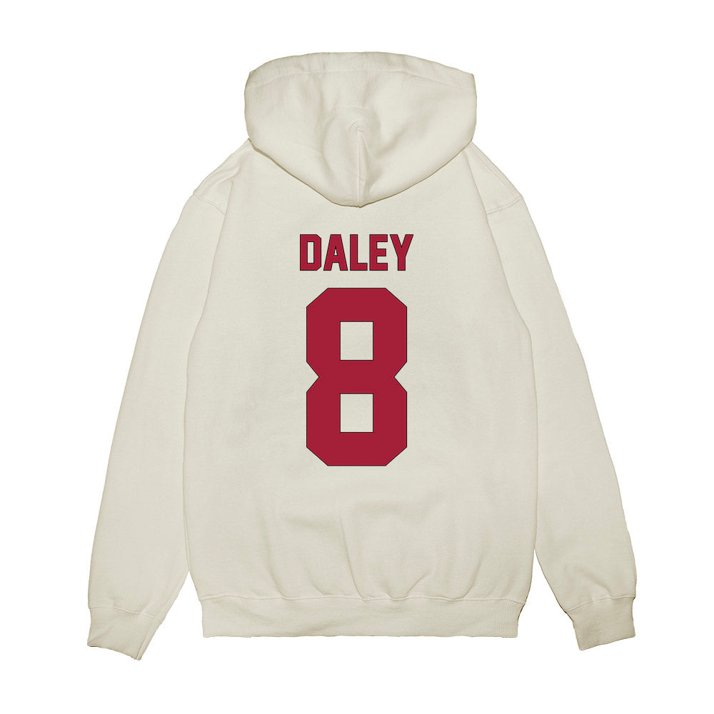 Indiana - NCAA Football : Stephen Daley - Vintage Helmet Premium Hooded Sweatshirt-1