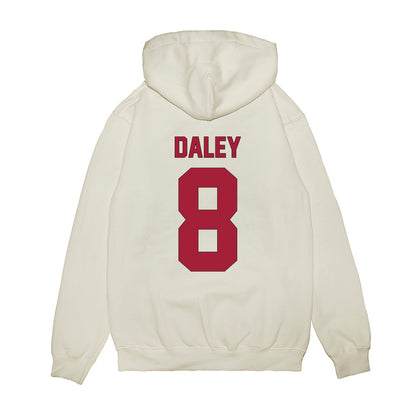 Indiana - NCAA Football : Stephen Daley - Vintage Helmet Premium Hooded Sweatshirt-1