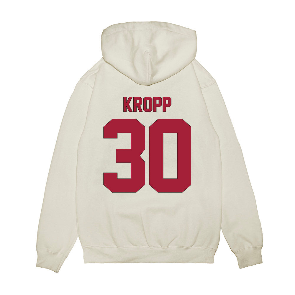 Indiana - NCAA Football : Kyler Kropp - Vintage Helmet Premium Hooded Sweatshirt-1