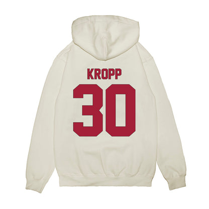 Indiana - NCAA Football : Kyler Kropp - Vintage Helmet Premium Hooded Sweatshirt-1