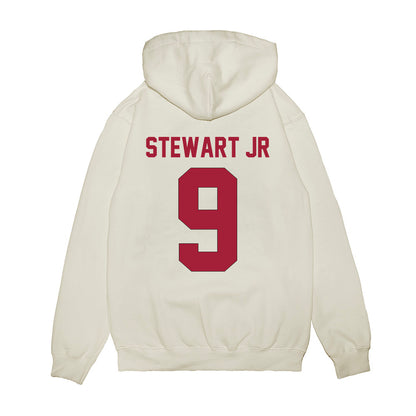Indiana - NCAA Football : Seaonta Stewart Jr - Vintage Helmet Premium Hooded Sweatshirt-1