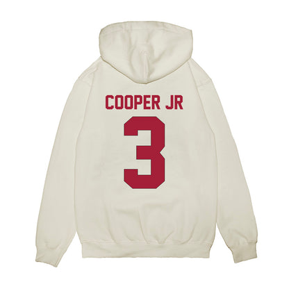 Indiana - NCAA Football : Omar Cooper Jr - Vintage Helmet Premium Hooded Sweatshirt-1