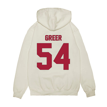 Indiana - NCAA Football : Jack Greer - Vintage Helmet Premium Hooded Sweatshirt-1