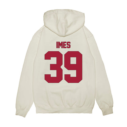 Indiana - NCAA Football : Carter Imes - Vintage Helmet Premium Hooded Sweatshirt-1