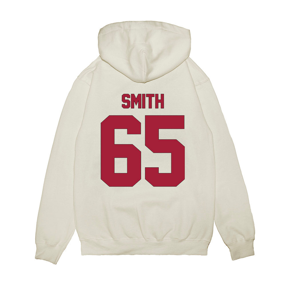 Indiana - NCAA Football : Carter Smith - Vintage Helmet Premium Hooded Sweatshirt-1