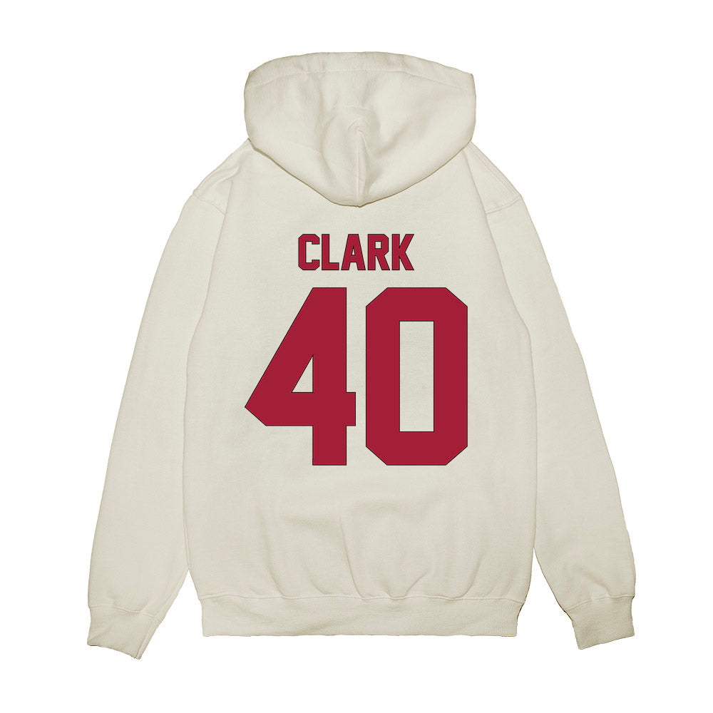 Indiana - NCAA Football : Quentin Clark - Vintage Helmet Premium Hooded Sweatshirt-1