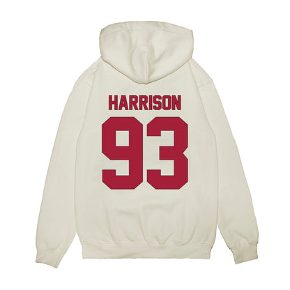Indiana - NCAA Football : Robby Harrison - Vintage Helmet Premium Hooded Sweatshirt-1